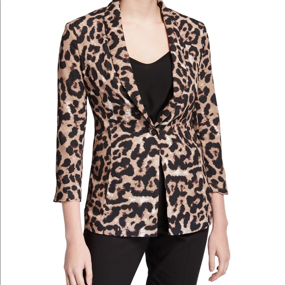 The Fierce Leopard One-Button 3/4-Sleeve Jacket - Picture 4 of 9